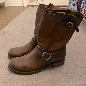 Frye Veronica Short Leather Boot- Worn Once!
